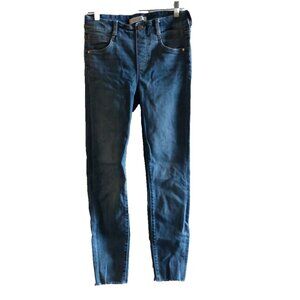 Liverpool Los Angeles The Ankle Skinny Raw Hem Stretch Light Wash Sz 4 29x27